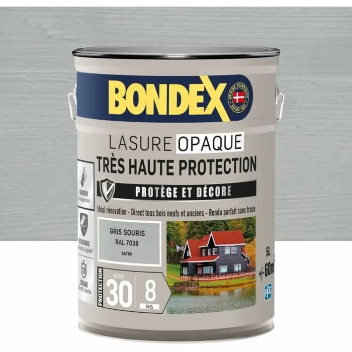 Грундова Боя Bondex Сив Сатиниран 5 L