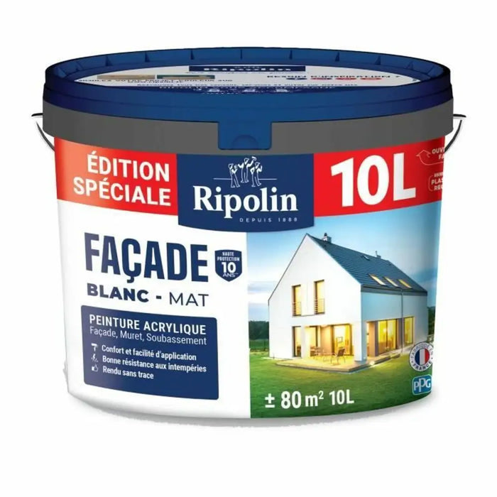 Грундова Боя Ripolin Бял матов 10 L