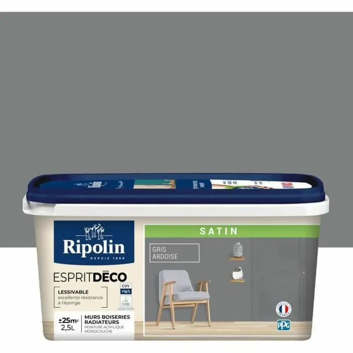 Грундова Боя Ripolin Сив Сатиниран 2,5 L