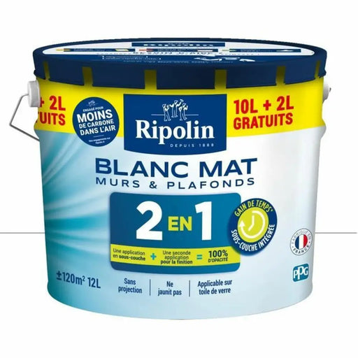 Грундова Боя Ripolin Бял матов 12 L