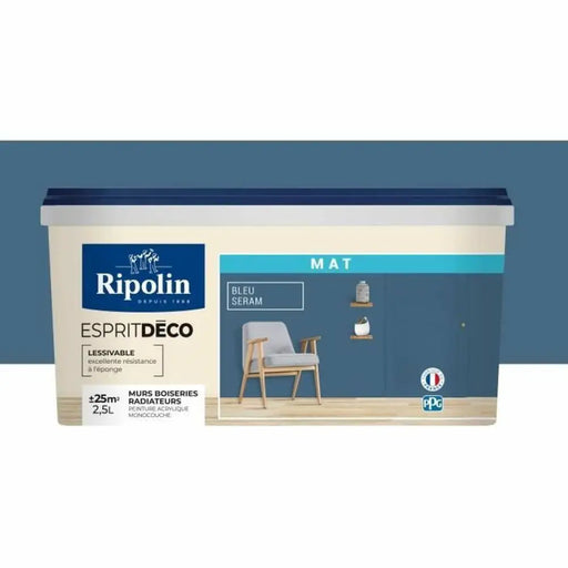 Грундова Боя Ripolin Син матов 2,5 L