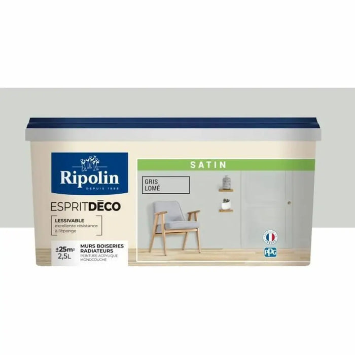 Грундова Боя Ripolin Сив Сатиниран 2,5 L