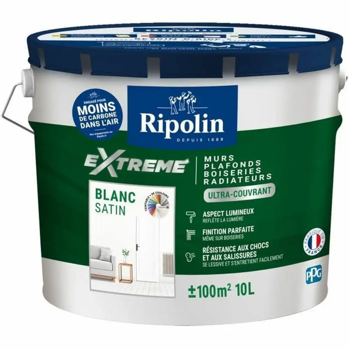 Грундова Боя Ripolin Бял Сатиниран 10 L