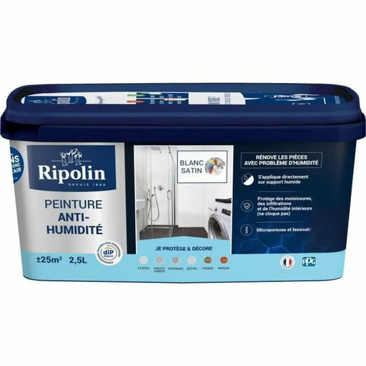 Грундова Боя Ripolin Бял Сатиниран 2,5 L