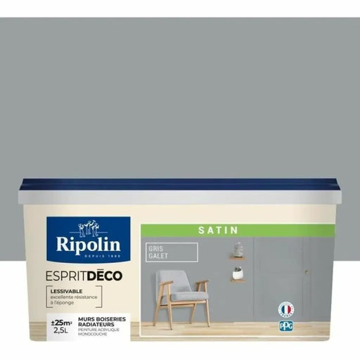 Грундова Боя Ripolin Сив Сатиниран 2,5 L