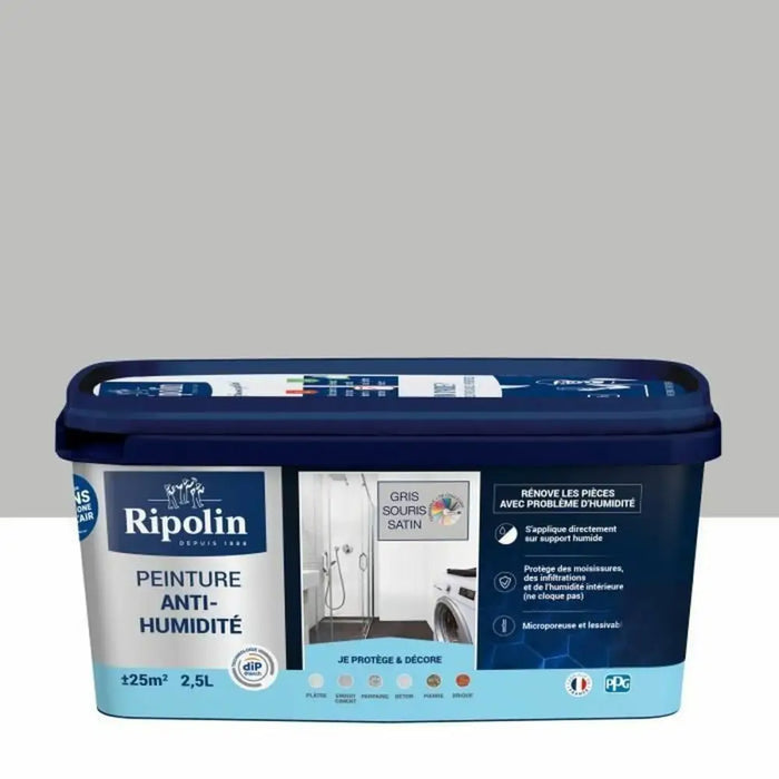 Грундова Боя Ripolin Сив Сатиниран 2,5 L