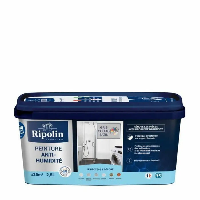 Грундова Боя Ripolin Сив Сатиниран 2,5 L