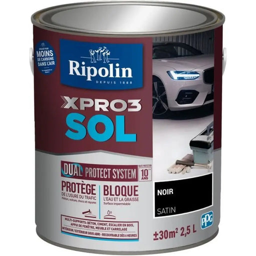 Грундова Боя Ripolin Черен Сатиниран