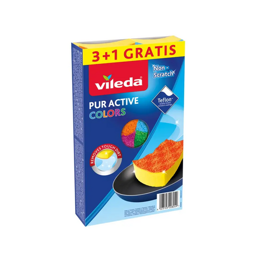 Гъба Vileda Pur Active Colours 4 бр.
