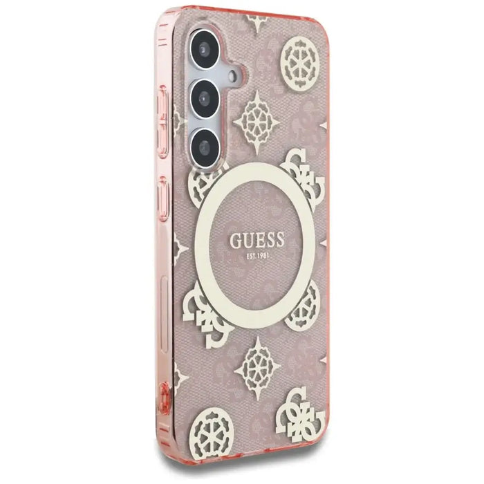Guess 4G Background Gold Electroplated Peony Pattern