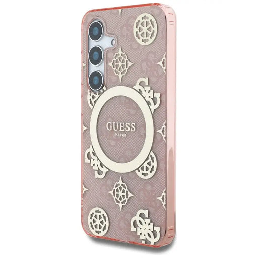 Guess 4G Background Gold Electroplated Peony Pattern