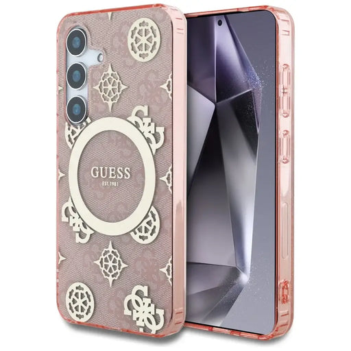 Guess 4G Background Gold Electroplated Peony Pattern