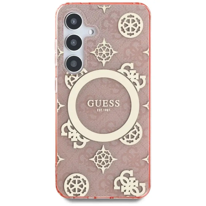 Guess 4G Background Gold Electroplated Peony Pattern