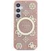 Guess 4G Background Gold Electroplated Peony Pattern