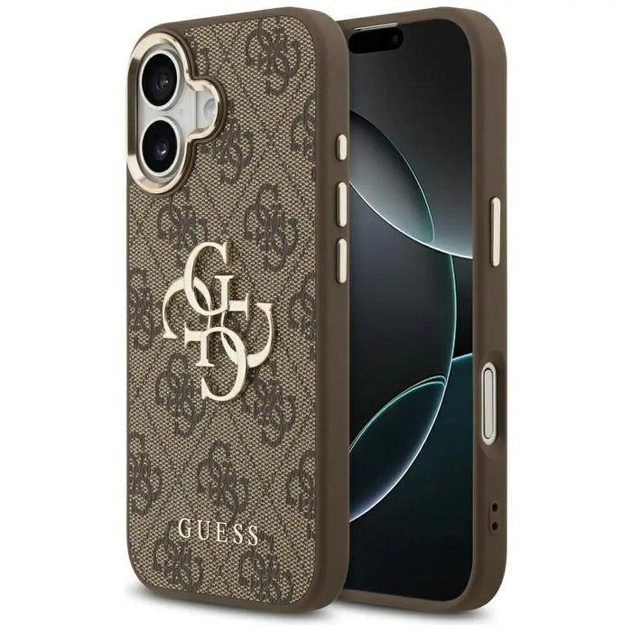 Guess 4G Big 4G Classic Logo Case за iPhone 17 - кафяво