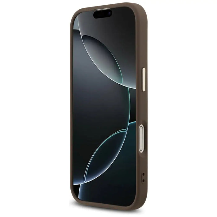 Guess 4G Big 4G Classic Logo Case за iPhone 17 - кафяво