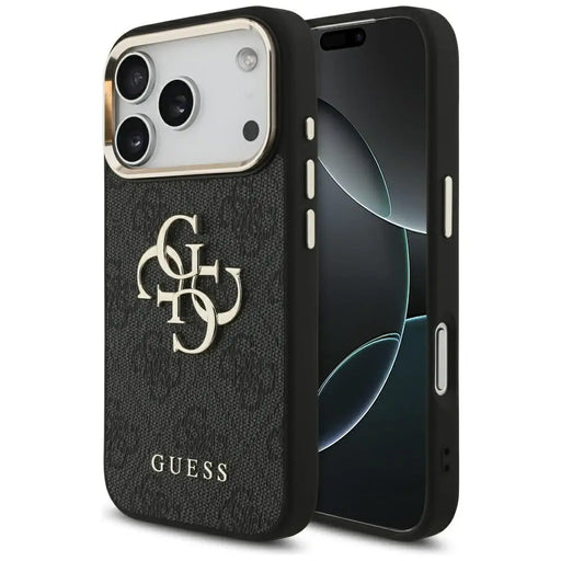 Guess 4G Big 4G Classic Logo Case за iPhone 17 Pro - черен
