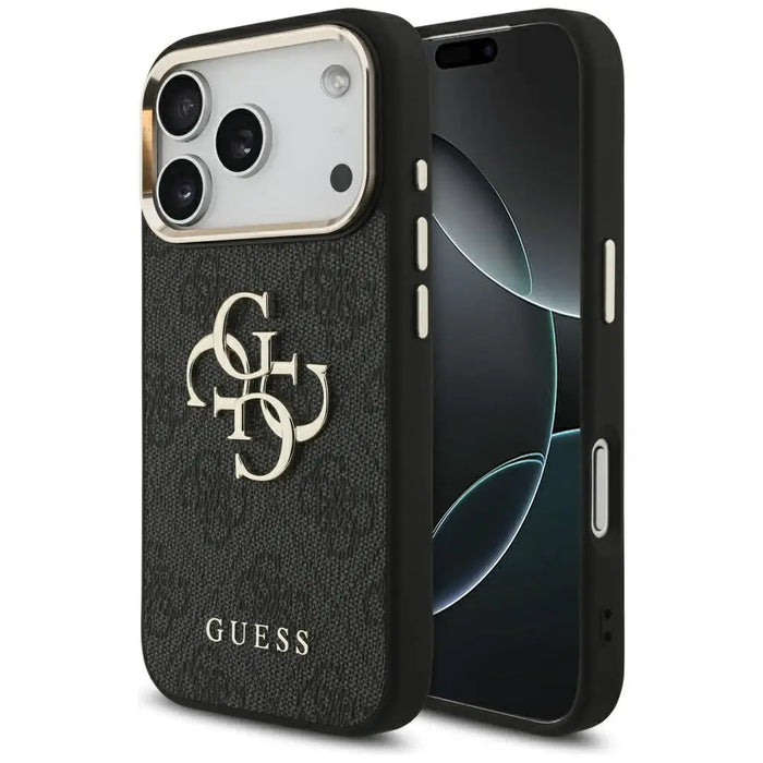 Guess 4G Big 4G Classic Logo Case за iPhone 17 Pro - черен