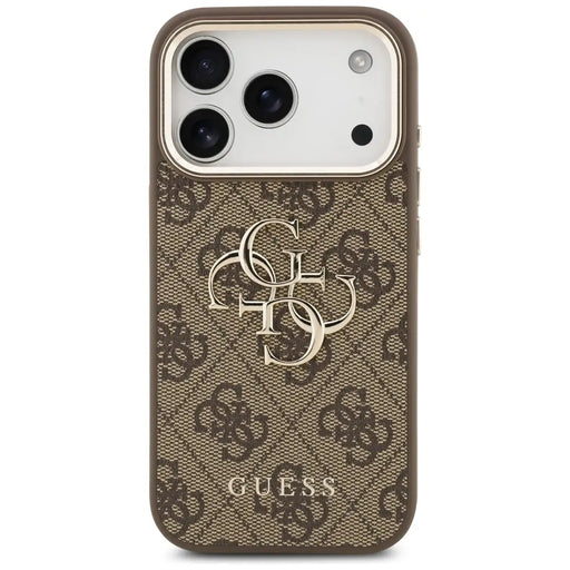 Guess 4G Big 4G Classic Logo Case за iPhone 17 Pro - кафяво