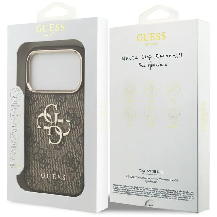 Guess 4G Big 4G Classic Logo Case за iPhone 17 Pro Max
