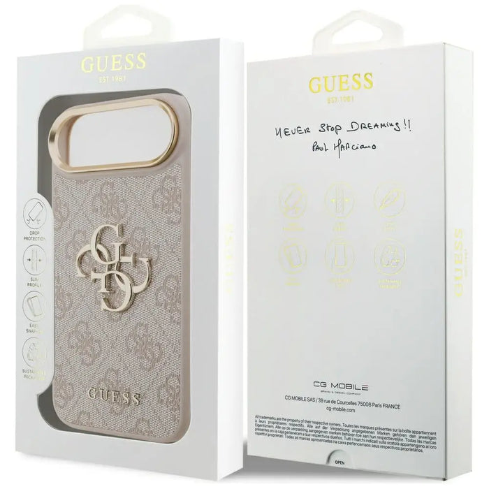 Guess 4G Big 4G Classic лого iPhone Air Case - розово злато