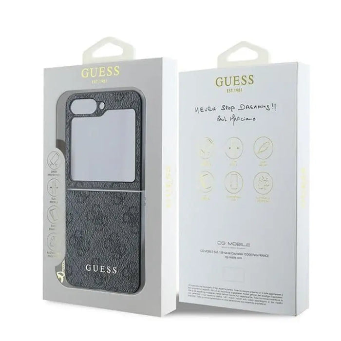 Guess 4G Charm Case за Samsung Galaxy Z Flip 6 черен
