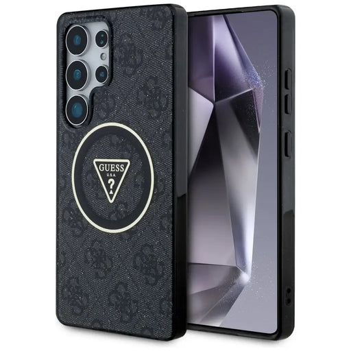 Guess 4G Glitter Triangle Buttons MagSafe Case за Samsung