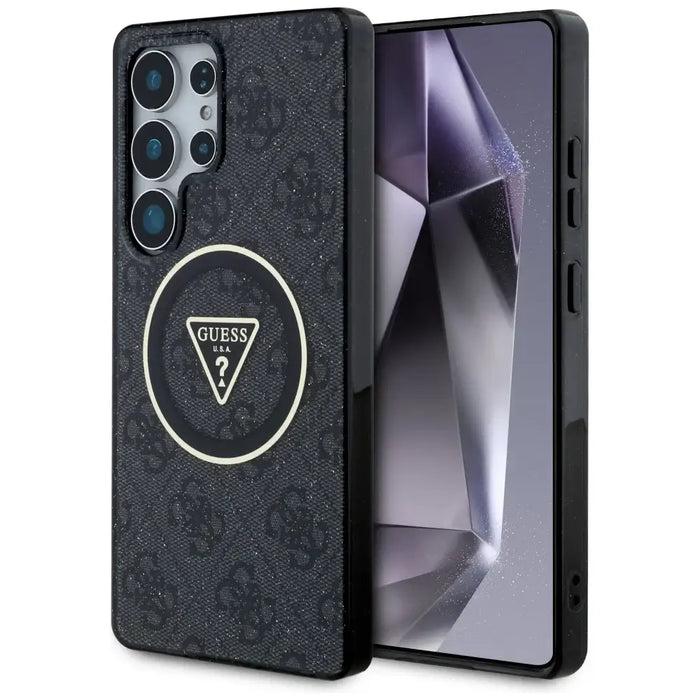 Guess 4G Glitter Triangle Buttons MagSafe Case за Samsung