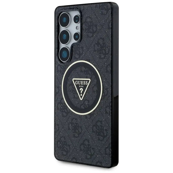 Guess 4G Glitter Triangle Buttons MagSafe Case за Samsung