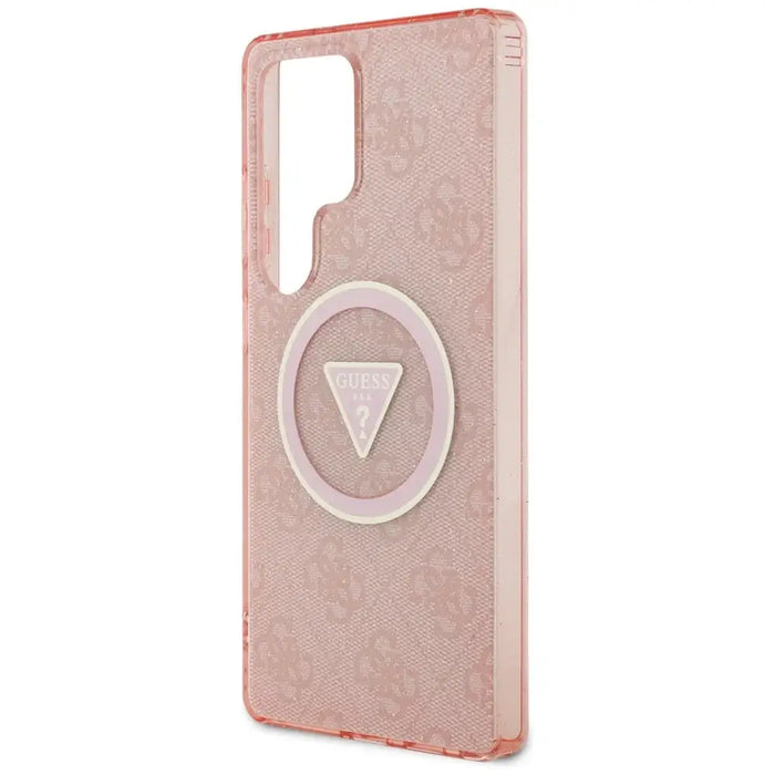 Guess 4G Glitter Triangle Buttons MagSafe Case за Samsung