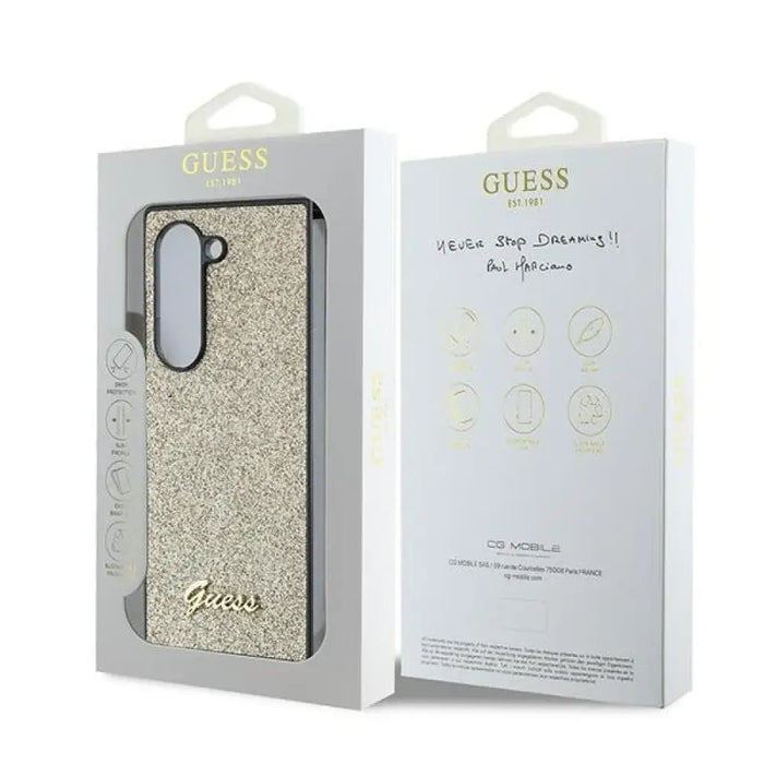 Guess 4G калъф Glitter Script за Samsung Galaxy Z Fold 6