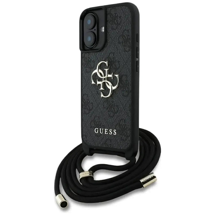 Guess 4G калъф с голямо лого и щампа през тялото за iPhone