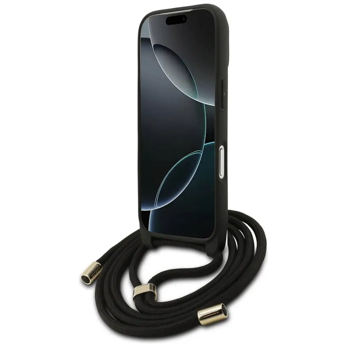 Guess 4G калъф за кръст с голямо лого за iPhone 17 Pro