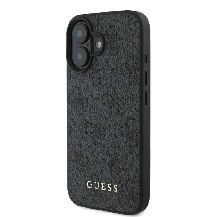 Guess 4G класически калъф за iPhone 16 Plus - черен