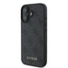 Guess 4G класически калъф за iPhone 16 Plus - черен