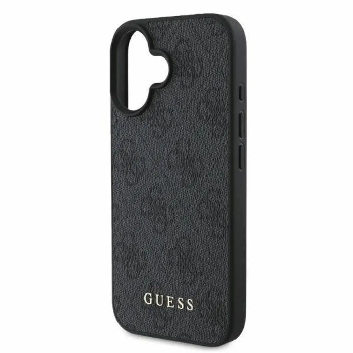Guess 4G класически калъф за iPhone 16 - черен