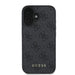 Guess 4G класически калъф за iPhone 16 - черен