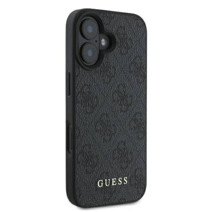 Guess 4G класически калъф за iPhone 16 Plus - черен
