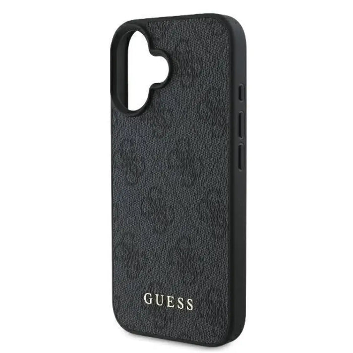 Guess 4G класически калъф за iPhone 16 Plus - черен