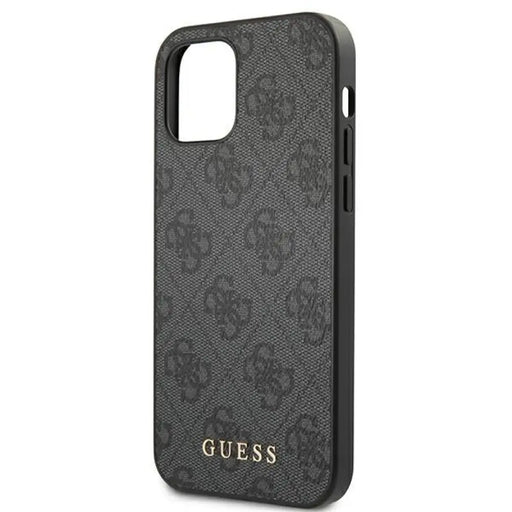 Guess 4G метален златен лого калъф за iPhone 12 / 12 Pro