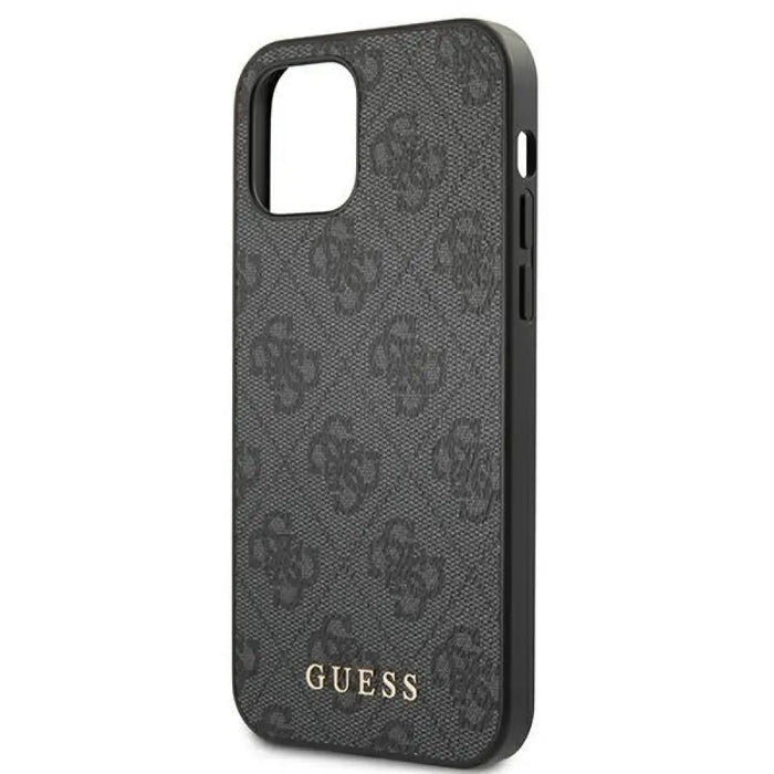 Guess 4G метален златен лого калъф за iPhone 12 / 12 Pro