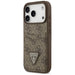 Guess 4G Nauble Card Triangle Case за iPhone 17 Pro - кафяв