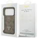 Guess 4G Nauble Card Triangle Case за iPhone 17 Pro - кафяв