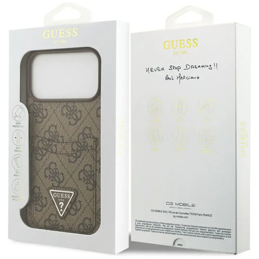 Guess 4G Nauble Card Triangle Case за iPhone 17 Pro Max