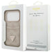 Guess 4G Nauble Card Triangle Case за iPhone 17 Pro - розов