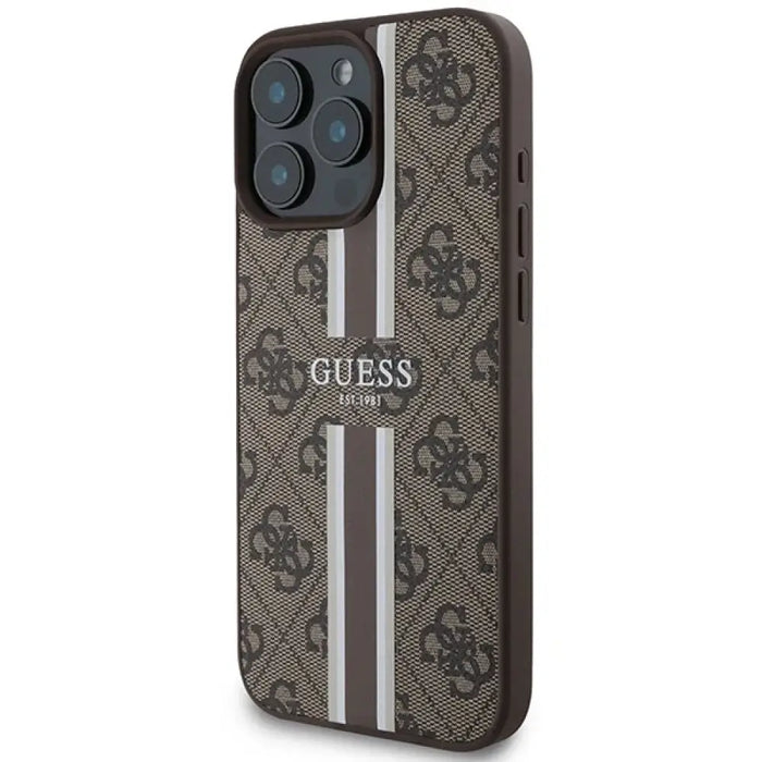 Guess 4G Printed Stripes MagSafe Case за iPhone 16 Pro Max
