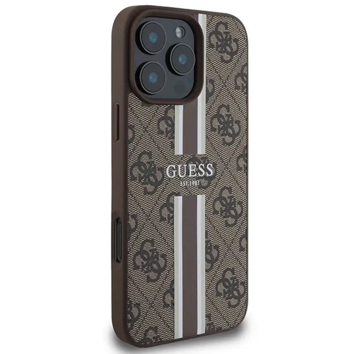 Guess 4G Printed Stripes MagSafe Case за iPhone 16 Pro Max