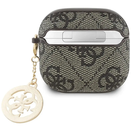 Guess 4G Strass Charm Case за AirPods 4 - кафяв
