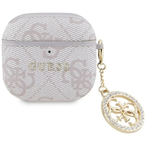 Guess 4G Strass Charm Case за AirPods 4 - розов