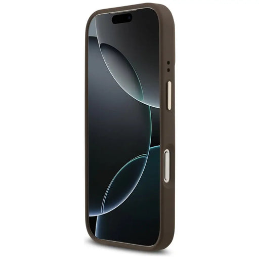 Guess 4G Strass Logo & Big Strap Metal Buttons MagSafe Case